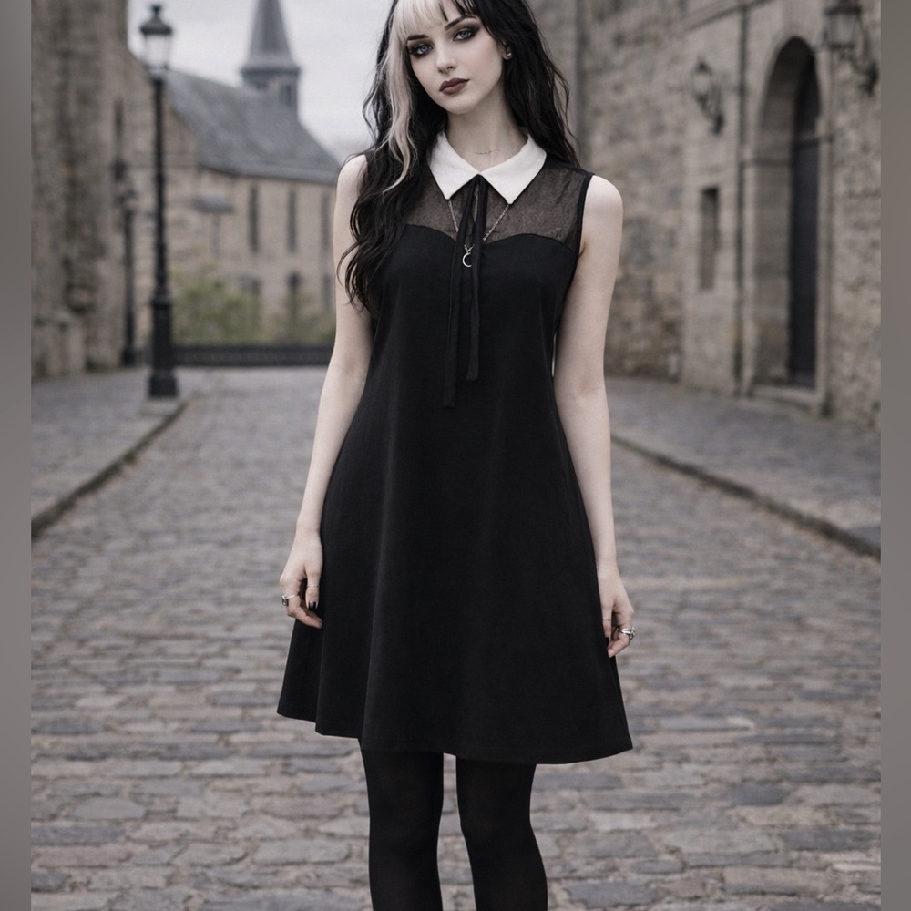 Collared Flowy A-Line Dress